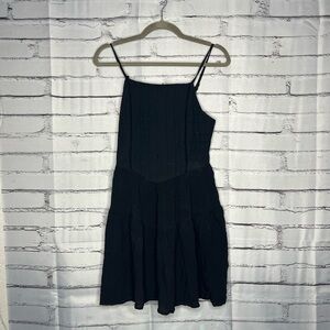 Wild Fable Black Tiered Mini Dress M Y2K Streetwear Skater Ruffle Summer Casual